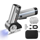 RHINO HIT CORDLESS ELECTRIC SCISSORS, RECHARGEABLE ROTARY CUTTER - SILVER - Like New