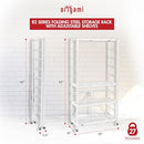 ORIGAMI 4 TIER FOLDABLE HEAVY DUTY METAL STEEL ADJUSTABLE GARAGE - WHITE - Like New