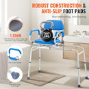 VEVOR Bath Shower Chair with Swivel Seat & Padded Seat, B0D97C1Q8L - Like New