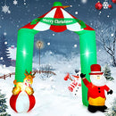 Meland Christmas Inflatable Archway Decorations with Santa Claus & Reindeer6 - Like New