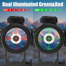 UUQ 3-9X40 COMPACT RIFLE SCOPE RED/GREEN ILLUMINATED RETICLE, BLACK - Like New