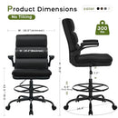 AMSEATEC DRAFTING CHAIR TALL OFFICE FOOTREST FOR STANDING DESK - Scratch & Dent