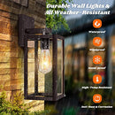 Brightever 2-Pack Outdoor Wall Light Fixtures - OIL-RUBBED BRONZE - Like New
