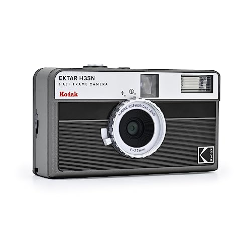 KODAK EKTAR H35N HALF FRAME FILM CAMERA FILM RK0300 - STRIPED BLACK - Brand New