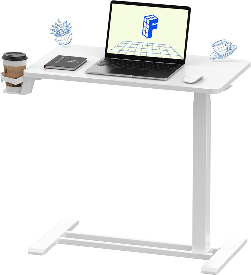 FLEXISPOT MEDICAL ADJUSTABLE OVERBED BEDSIDE TABLE WITH WHEELS - Scratch & Dent