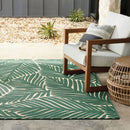THRESHOLD 5'X7' PALMS OUTDOOR AREA RUG GREEN - THRESHOLD™ - GREEN - Like New