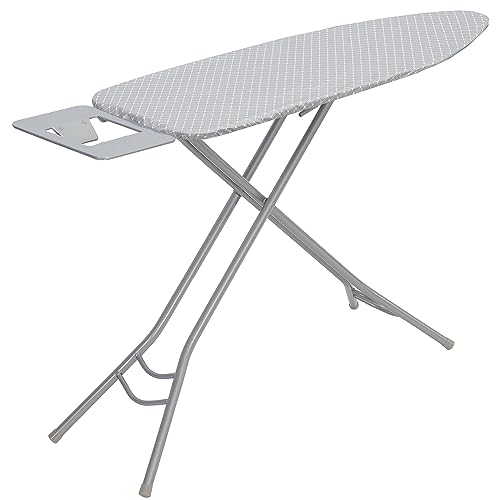 STO STO Ironing Board Full Size 45" x 14" with Iron Holder, 7 Height Options - Like New