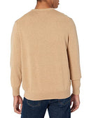 AMAZON ESSENTIALS MENS LONG-SLEEVE CREWNECK SWEATER, MEN XS, CAMEL HEATHER - Like New