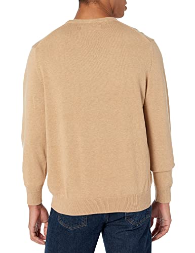 AMAZON ESSENTIALS MENS LONG-SLEEVE CREWNECK SWEATER, MEN XS, CAMEL HEATHER - Like New