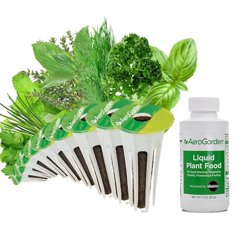 AEROGARDEN GOURMET HERB SEED POD KIT (9-POD) 809500-0208 - WHITE/GREEN - Brand New