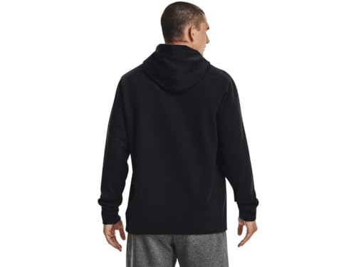 1300123 UNDER ARMOUR MEN'S HUSTLE FLEECE HOODIE BLACK SIZE XL - Brand New