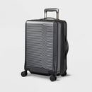 OPEN STORY SIGNATURE HARDSIDE CARRY SPINNER SUITCASE DURABLE POLYCARBONATE BLACK - Like New
