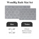Upgraded Non Slip Bathroom Rugs Sets 2 Piece, Washable Waffle Bath Mats Set - Like New