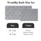 Upgraded Non Slip Bathroom Rugs Sets 2 Piece, Washable Waffle Bath Mats Set - Like New
