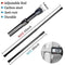 AIJIEGUANG SPRING TENSION CURTAIN RODS 28-43" ADJUSTABLE TENSION - BLACK - Brand New