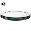 Koyal Wholesale Mirror Charger Plates, Bulk Set of 4 B08LMYQKGX - Silver - Brand New