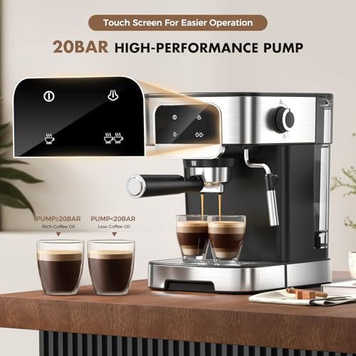 LERTIN EM615 Espresso Machine 20 Bar,Professional Espresso Maker With Auto Milk - Like New