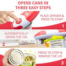 KITCHEN MAMA AUTO ELECTRIC CAN OPENER HANDS FREE BATTERY OPERATED - RED - Like New