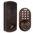 MILOCKS TF-02OB DIGITAL DEADBOLT DOOR LOCK WITH ELECTRONIC KEYPAD - BRONZE - Like New