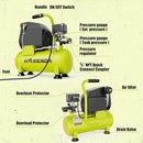 HASIENDA Portable Gallon Air Compressor, Max 150 PSI Pressure, B0CJTG9HXF - Brand New