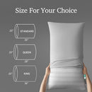 Hotel Grand White Striped Feather & Down Pillows King Size Set of 2 - Like New
