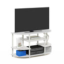FURINNO JAYA TV STAND SIMPLE DESIGN CORNER ENTERTAINMENT 15116 - WHITE - Like New