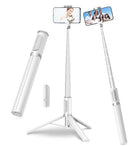 TONEOF 67" Cell Phone Selfie Stick Tripod,Smartphone Tripod Stand All-in-1 WHITE - Like New