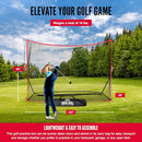 Hit Run Steal Golf Driving Practice Net, 10 x 7 Feet - Heavy-Duty Golf Netting - Brand New