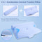 OCUUZIISU 2-in-1 Cervical Neck Pillow, Memory Foam, OC-K03-BLUE - Blue - Like New
