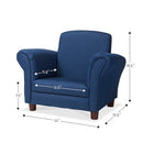 MELISSA & DOUG DENIM FABRIC CHILD’S READING CHAIR, KID'S FURNITURE - BLUE - Like New