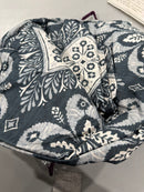 SOUTHSHORE FINE LINENS DUVET COVER SET FULL/QUEEN - GRAY/WHITE - Like New