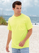 3931P Fruit of the Loom Men's Heavy Cotton T-Shirt KHAKI S - Like New