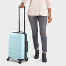 OPEN STORY HARDSIDE CARRY ON SPINNER SUITCASE - MUDDY AQUA - Scratch & Dent
