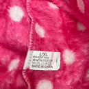 FASHION EXTRA SOFT PAJAMAS PANTS - SIZE: WOMEN L/XL - HOT PINK W/ POLKA DOTS - Brand New