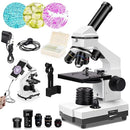 PalliPartners Compound Microscope Biological School Laboratory SWXWJ-1 - White Like New