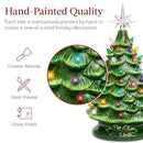 Best Choice Products 15" Christmas Tree Holiday Tree Star Topper 64 Lights Green - Brand New