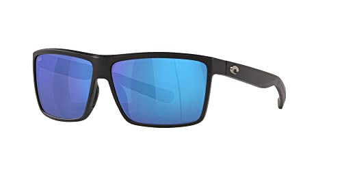 Costa Del Mar Men's Rinconcito Rectangular Sunglasses - Size 63-11 - Matte Black - Like New