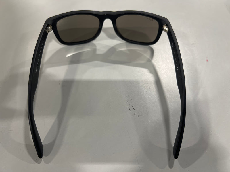 RAY BAN RAY-BAN UNISEX JUSTIN SQUARE SUNGLASSES, 55MM - BLACK - Like New