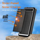 ALPHA DIGITAL OUTDOOR SOLAR PORTABLE POWER BANK WITH WIRELESS - BLACK - Like New