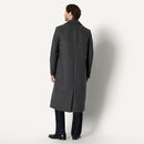 AMAZON ESSENTIALS Men Wool Blend Longline Topcoat Charcoal Heather M - Brand New