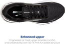 BROOKS WOMEN’S ADRENALINE GTS 23 SUPPORTIVE RUNNING SHOE - 7 BLACK/WHITE/SILVER - Like New