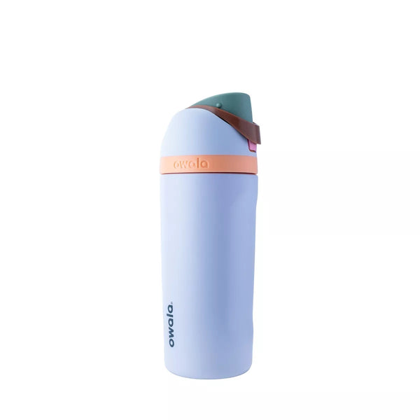 OWALA 16OZ KIDS' FREESIP STAINLESS STEEL WATER BOTTLE - PERIWINKLE TWINKLE - Like New