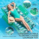 Foilswirl 2 Pack Giant Inflatable Pool Floats for Adult, 70x59 In Heavy Duty - Brand New