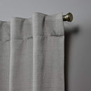 NICOLE MILLER NEW YORK Mellow Slub Textured Hidden Tab Curtain Panel Pair - Grey - Brand New