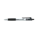 Universal UNV15530 1 mm Comfort Grip Retractable Ballpoint Pens - Medium, Black - Brand New