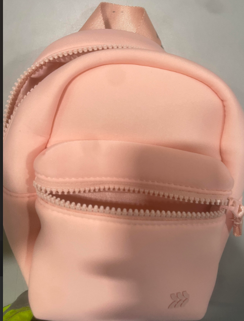 ALL IN MOTION 8.5" NEOPRENE MINI BACKPACK BLUSH WATER-RESISTANT - Scratch & Dent