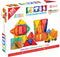 Tytan Tiles 100-Piece Magnetic Tiles Building Set, 1000s of Creations Ages 3+ Like New