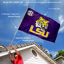 College Flags & Banners Louisiana State LSU Tigers SEC Flag - PHN P 58 W - Like New