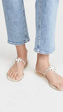 Tory Burch Women's Mini Miller Thong Flip Flops - Clear - Size 6 - Like New