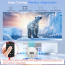 L-MIX MINI 4K SMART PORTABLE PROJECTOR WITH 360° ROTATABLE BL-360 - WHITE - Like New